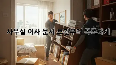 사무실 이사? 문서 보관부터 똑똑하게!