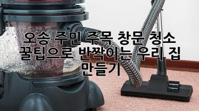 ✨오송 주민 주목!✨ 창문 청소 꿀팁으로 반짝이는 우리 집 만들기 🏠