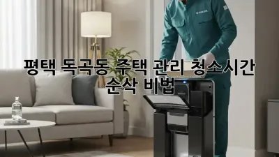 평택 독곡동🏡 주택 관리 청소🧹시간 순삭 비법?!